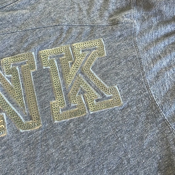 Victoria’s Secret PINK Gray 3/4 Sleeve Top Size XS - Picture 5 of 7